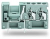 Stackable 2-conductor PCB terminal block with commoning option 2.5 mm² blue