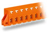 PCB terminal block push-button 2.5 mm² orange