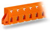 PCB terminal block push-button 2.5 mm² orange