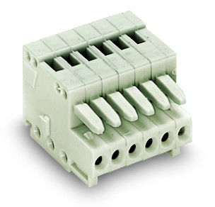 1-conductor female connector CAGE CLAMP® 0.5 mm² light gray