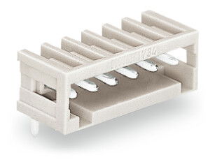 THT male header 0.8 x 0.8 mm solder pin angled light gray