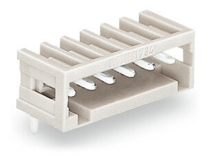 THT male header 0.8 x 0.8 mm solder pin angled light gray