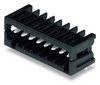THR male header 0.8 x 0.8 mm solder pin angled black