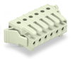 THT female header angled Pin spacing 3.5 mm light gray