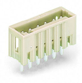 THT male header 1.0 x 1.0 mm solder pin straight light gray