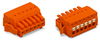 1-conductor female connector push-button Push-in CAGE CLAMP® orange