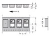 SMD PCB terminal block push-button 0.75 mm² white