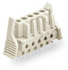 THT female header straight Pin spacing 5 mm light gray