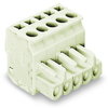 1-conductor female connector, angled CAGE CLAMP® 2.5 mm² light gray