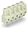 THT female header straight Pin spacing 7.5 mm light gray