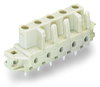 THT female header straight Pin spacing 7.5 mm light gray