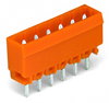 THT male header 1.2 x 1.2 mm solder pin straight orange