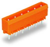 THT male header 1.0 x 1.0 mm solder pin straight orange