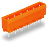 THT male header 1.2 x 1.2 mm solder pin straight orange