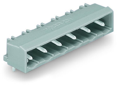 THT male header 1.0 x 1.0 mm solder pin angled gray