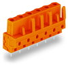 THT female header straight Pin spacing 7.62 mm orange