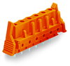 THT female header straight Pin spacing 7.62 mm orange