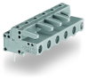 THT female header angled Pin spacing 7.5 mm gray