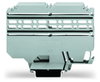 Multi mounting adapter for female and male connectors 25 mm wide gray