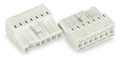 Female connector without ground contact 7-pole white