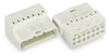 Male connector with connect. for ground without ground contact 7-pole white