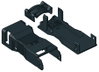 Strain relief housing 4-pole with locking clip black