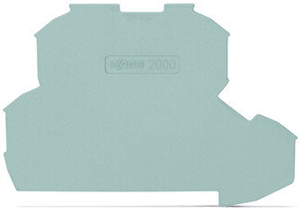 End plate 0.7 mm thick gray