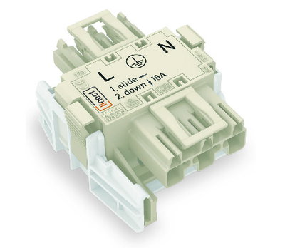 Linect® T-connector 3-pole Cod. A white