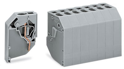 Transformer terminal block 7-pole CAGE CLAMP® connection for conductors gray