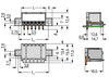 THR male header 1.0 mm Ø solder pin angled light gray