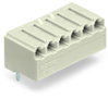 THT female header angled Pin spacing 5 mm light gray