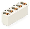 1-conductor THT female connector straight push-button Push-in CAGE CLAMP® light gray