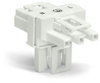 T-distribution connector 3-pole Cod. A white