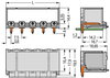 THR male header 1.4 mm Ø solder pin angled light gray