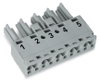 Socket 5-pole Cod. B gray