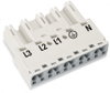 Plug 5-pole Cod. A white