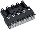 Plug 5-pole Cod. A black