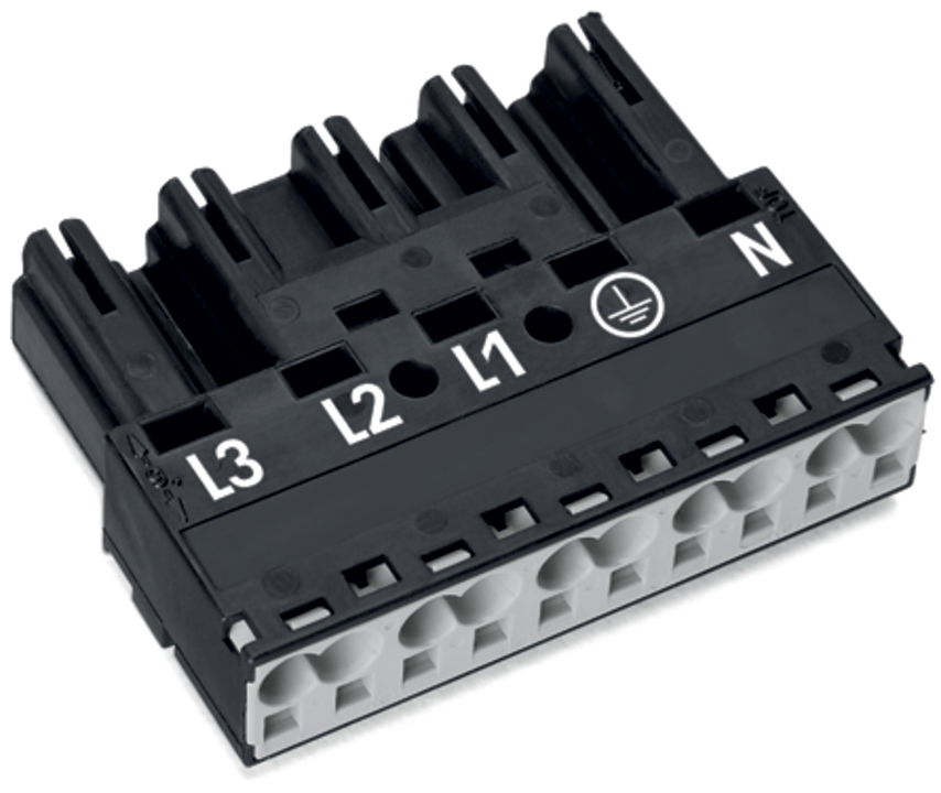 Plug 5-pole Cod. A black