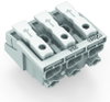 Lighting connector push-button, external without ground contact white