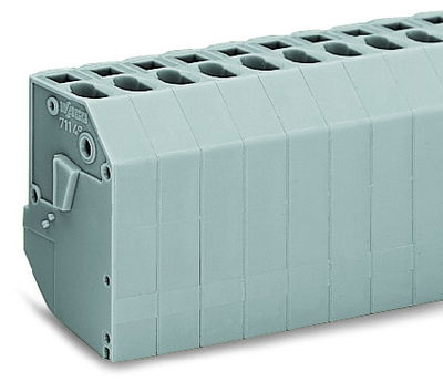 Transformer terminal block 8-pole CAGE CLAMP® connection for conductors gray