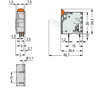 PCB terminal block lever 16 mm² gray