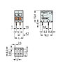PCB terminal block 4 mm² Pin spacing 5 mm gray