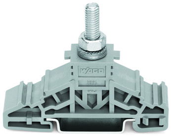 Stud terminal block lateral marker slots for DIN-rail 35 x 15 and 35 x 7.5 gray