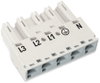 Plug 5-pole Cod. A white