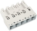 Plug 5-pole Cod. A white