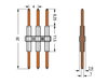 Board-to-Board Link Pin spacing 4 mm 1-pole white
