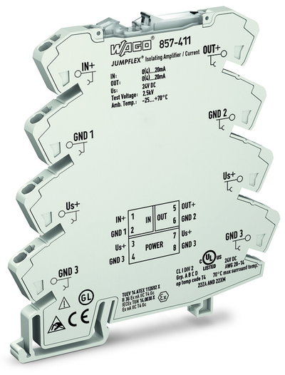 Isolation amplifier Current input signal Current output signal