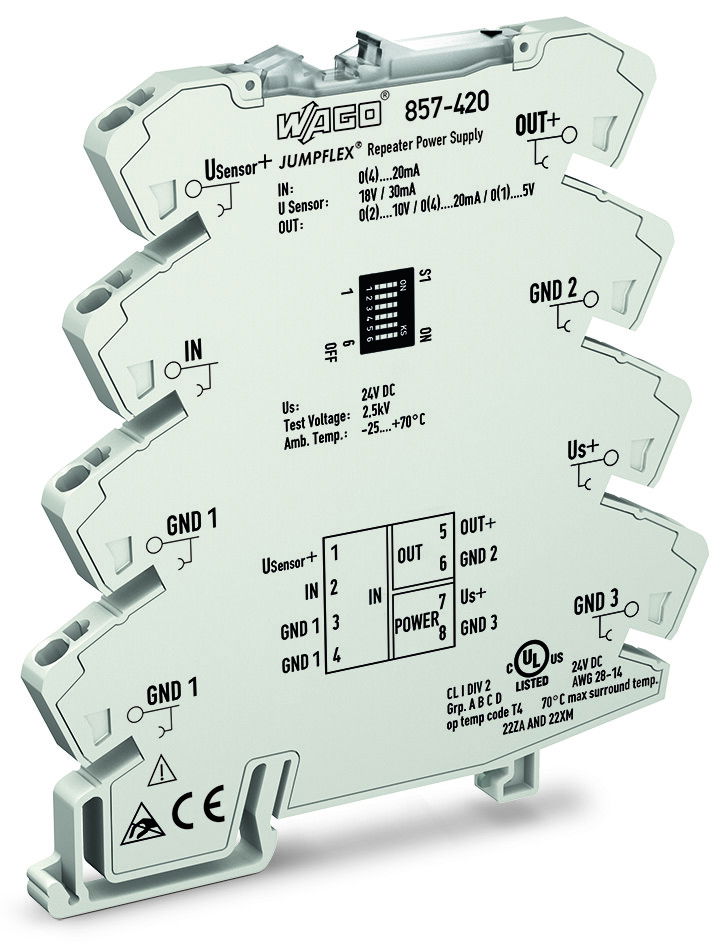 Isolation amplifier Current input signal Current and voltage output signal