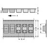 Through-Board SMD PCB Terminal Block 0.75 mm² Pin spacing 6.5 mm white