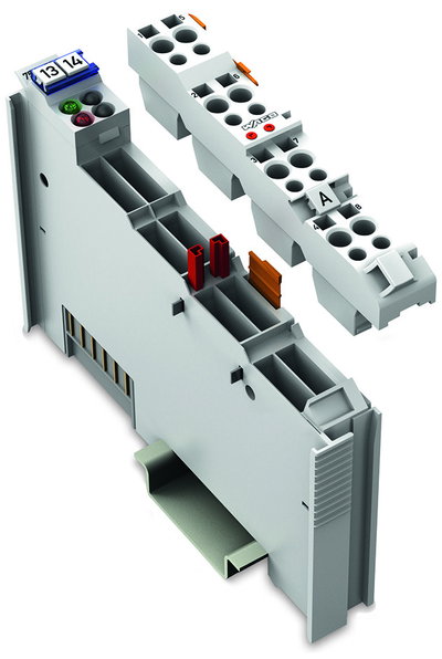 4-channel analog output 0 ... 10 VDC light gray